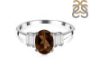Smoky & White Topaz Ring SMY-RDR-2861.