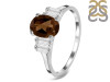 Smoky & White Topaz Ring SMY-RDR-2861.