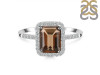 Smoky & White Topaz Ring SMY-RDR-3071.