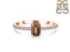 Smoky & White Topaz Ring SMY-RDR-3118.
