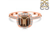 Smoky & White Topaz Ring SMY-RDR-3119.