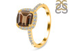 Smoky & White Topaz Ring SMY-RDR-3119.