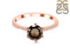 Smoky & White Topaz Ring SMY-RDR-3140.