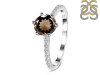 Smoky & White Topaz Ring SMY-RDR-3140.