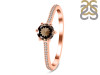 Smoky & White Topaz Ring SMY-RDR-3143.
