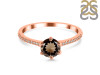 Smoky & White Topaz Ring SMY-RDR-3144.