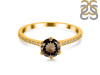 Smoky & White Topaz Ring SMY-RDR-3144.
