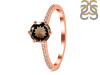Smoky & White Topaz Ring SMY-RDR-3144.