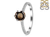 Smoky & White Topaz Ring SMY-RDR-3144.
