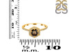 Smoky & White Topaz Ring SMY-RDR-3146.