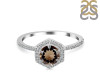 Smoky & White Topaz Ring SMY-RDR-3146.
