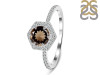 Smoky & White Topaz Ring SMY-RDR-3146.