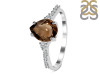 Smoky & White Topaz Ring SMY-RDR-3148.