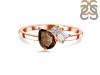 Smoky & White Topaz Ring SMY-RDR-3199.