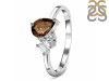 Smoky & White Topaz Ring SMY-RDR-3199.