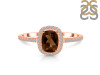Smoky & White Topaz Ring SMY-RDR-3263.