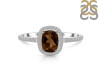 Smoky & White Topaz Ring SMY-RDR-3263.