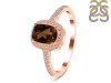 Smoky & White Topaz Ring SMY-RDR-3263.