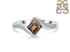 Smoky & White Topaz Ring SMY-RDR-346.