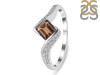 Smoky & White Topaz Ring SMY-RDR-346.