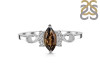 Smoky & White Topaz Ring SMY-RDR-349.