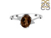 Smoky & White Topaz Ring SMY-RDR-351.