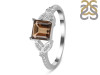 Smoky & White Topaz Ring SMY-RDR-353.