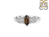 Smoky & White Topaz Ring SMY-RDR-355.