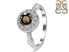 Smoky & White Topaz Ring SMY-RDR-364.