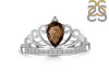 Smoky & White Topaz Ring SMY-RDR-365.
