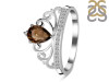 Smoky & White Topaz Ring SMY-RDR-365.