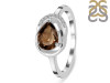Smoky & White Topaz Ring SMY-RDR-367.
