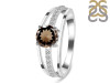 Smoky & White Topaz Ring SMY-RDR-377.