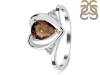 Smoky & White Topaz Ring SMY-RDR-379.