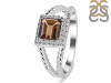 Smoky & White Topaz Ring SMY-RDR-388.