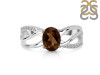 Smoky & White Topaz Ring SMY-RDR-395.