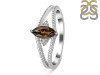 Smoky & White Topaz Ring SMY-RDR-396.