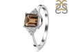 Smoky & White Topaz Ring SMY-RDR-399.