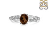 Smoky & White Topaz Ring SMY-RDR-402.