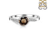 Smoky & White Topaz Ring SMY-RDR-403.