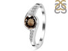 Smoky & White Topaz Ring SMY-RDR-403.
