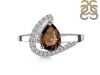 Smoky & White Topaz Ring SMY-RDR-404.