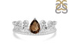 Smoky & White Topaz Ring SMY-RDR-405.