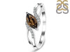 Smoky & White Topaz Ring SMY-RDR-422.