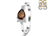 Smoky & White Topaz Ring SMY-RDR-433.