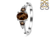 Smoky & White Topaz Ring SMY-RDR-434.
