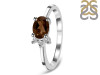 Smoky & White Topaz Ring SMY-RDR-435.