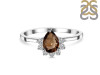 Smoky & White Topaz Ring SMY-RDR-436.