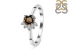 Smoky & White Topaz Ring SMY-RDR-437.