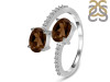 Smoky & White Topaz Ring SMY-RDR-440.